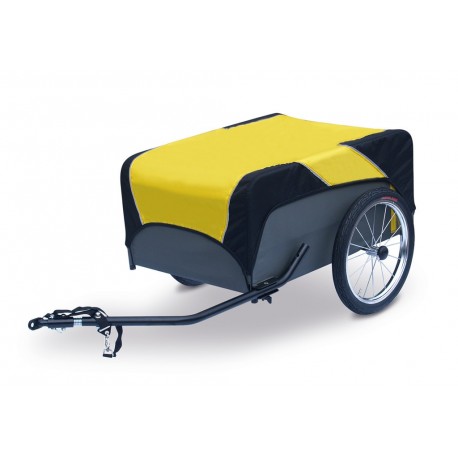 Roland Traveller rimorchio portaoggetti per bicicletta nero/giallo
