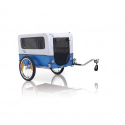 XLC Doggy Van BS-L02 rimorchio porta cane per bicicletta grigio/azzurro