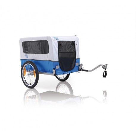 XLC Doggy Van BS-L04 rimorchio porta cane per bicicletta grigio/azzurro