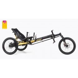 Hasebikes Kettwiesel KROSS ammortizzato e pieghevole giallo