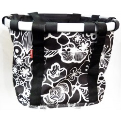 Reisenthel cestino bikebasket fiori nero