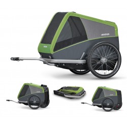 Croozer Dog XL carrello per bicicletta Verde/grigio