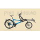 Hasebikes Pino Allround tandem a pedalata indipendente blu metallico