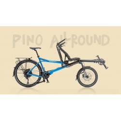 Hasebikes Pino Allround tandem a pedalata indipendente blu metallico