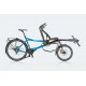 Hasebikes Pino Tour tandem a pedalata indipendente blu metallico